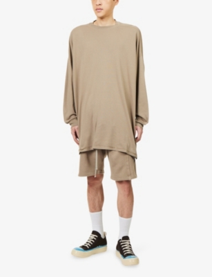 Rick Owens Drkshdw Mens Dirty Pearl Tommy Long-sleeves Cotton-jersey T-shirt In Multi