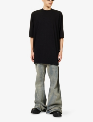 Rick Owens Drkshdw Mens Black Jumbo Short-sleeve Cotton T-shirt Xs In Black