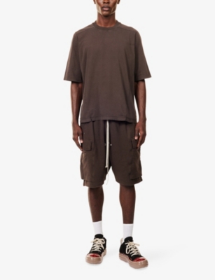 RICK OWENS DRKSHDW: Walrus Webb-Strap Cotton T-shirt