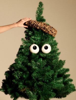 ALESSI: Treebies Carol Glass Christmas Ornaments Set of Two