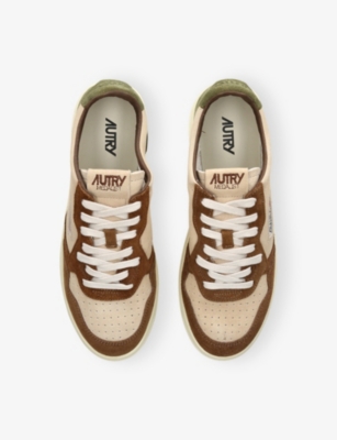 Autry Suede Leather Low Top Sneakers In Multi