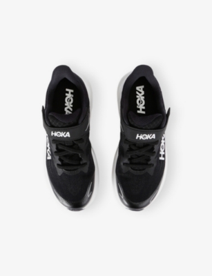 Hoka Blk/white Kids' Clifton 10 Mesh Trainers Eur 29.5 /11.5 Uk In Multi