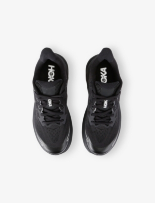 Hoka Black Kids' Clifton 10 Mesh Trainers Eur 38.5 /5.5 Uk In Black