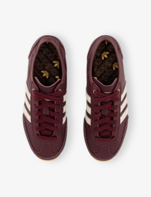 Adidas Originals Womens Shadow Red Cream White Japan Decon Leather Low-top Trainers In Brown
