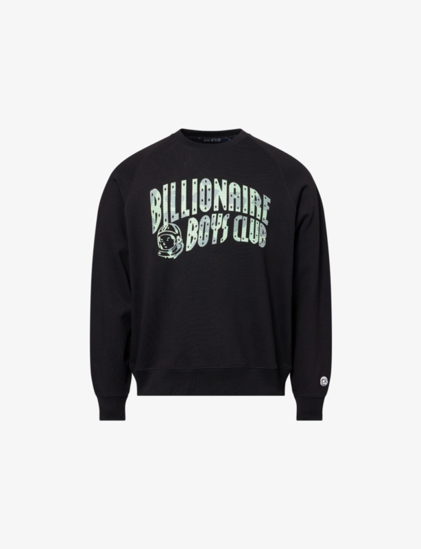 Tritone Arch Logo-Print Crewneck Cotton-Jersey Sweatshirt