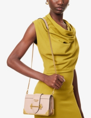 RESELFRIDGES: Pre-Loved Prada Cahier Leather Cross-Body Bag