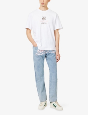 Icecream Mens White Serve It Best Relaxed-fit Cotton-jersey T-shirt In White