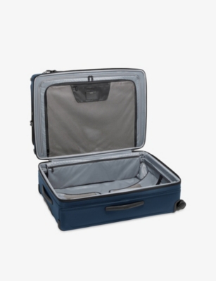 Tumi Alpha 3 Extended Trip Checked Luggage 4-wheel Expandable Suitcase 78.5cm Navy In Blue