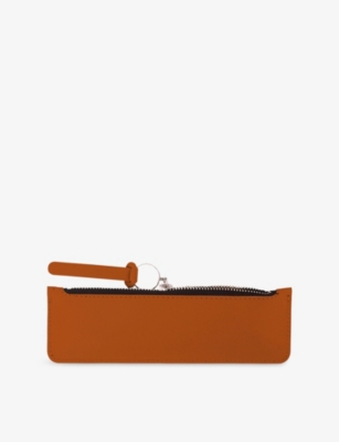 VACAVALIENTE: Urban Flat Leather Pencil Case