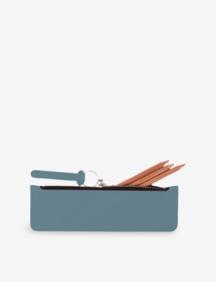 VACAVALIENTE: Urban Flat Leather Pencil Case