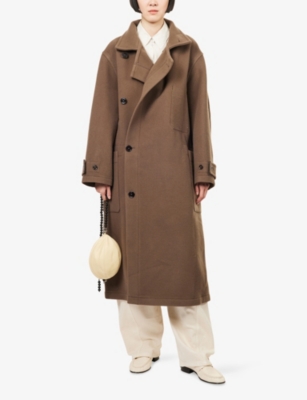 LEMAIRE: Wrap Belted Wool Coat