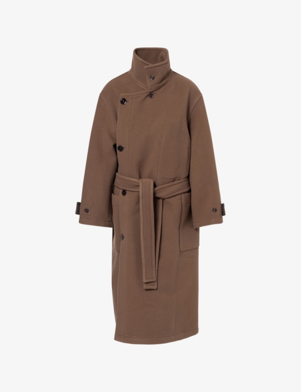 Wrap Belted Wool Coat