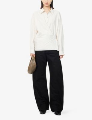 LEMAIRE: High-Rise Curved Denim Jeans