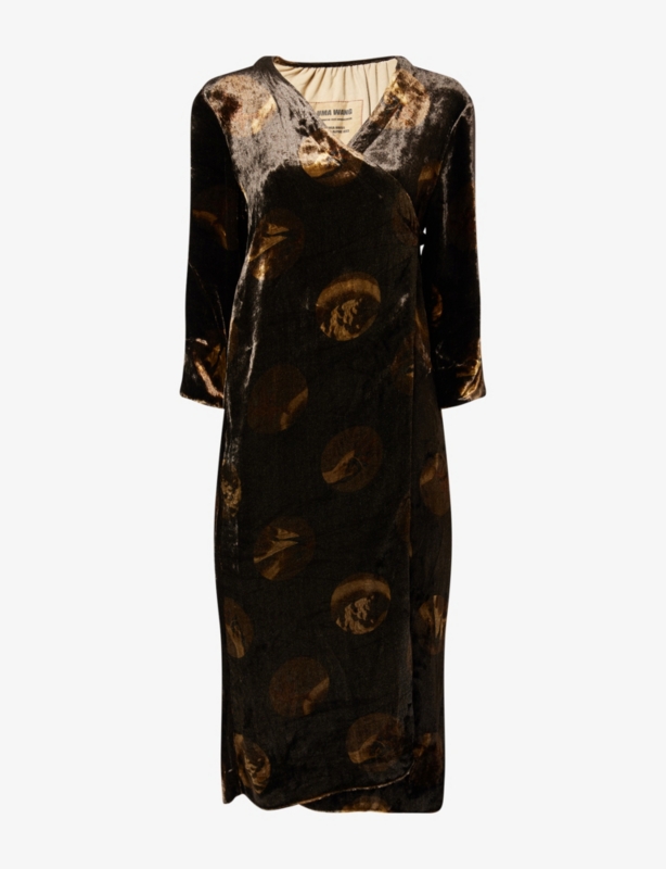 Anthea Velvet Woven Midi Dress