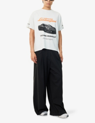 BALENCIAGA: Balenciaga x Automobili Lamborghini Boxy-Fit Cotton-Jersey T-Shirt