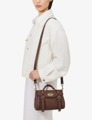 MULBERRY: Mini Alexa Heavy-Grain Leather Top-Handle Bag