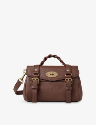 MULBERRY: Mini Alexa Heavy-Grain Leather Top-Handle Bag