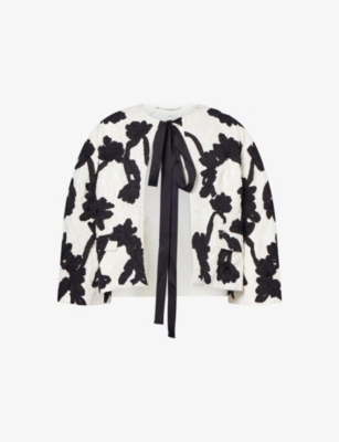 ERDEM: Floral Jacquard Woven Jacket
