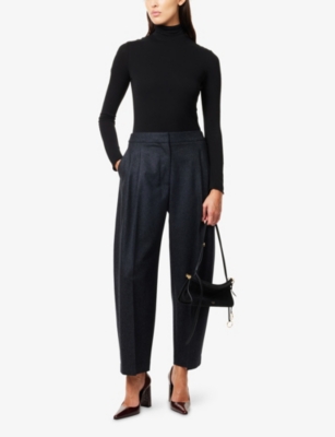 Alaïa Womens Heart Cut-out Jersey Bodysuit Noir Alaia In Black