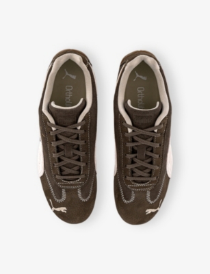 Puma Womens Wine Club Chocolate Jasm Speedcat Og Suede Low-top Trainers