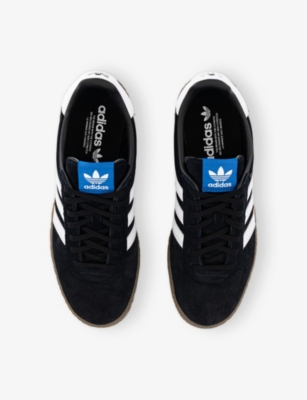 Adidas Originals Mens Black White Gum Montreal Leather Low-top Trainers In Black