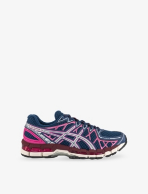Asics Womens Ndependence Blue Pure Si Gel-kayano 20 Mesh Low-top Trainers