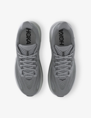 Deckers Hoka Mens Galactic Grey Asteroid Clifton 10 Mesh Low-top Trainers