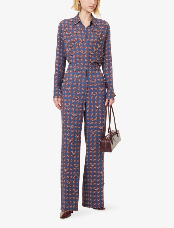 Embellished Printed Woven Shirt