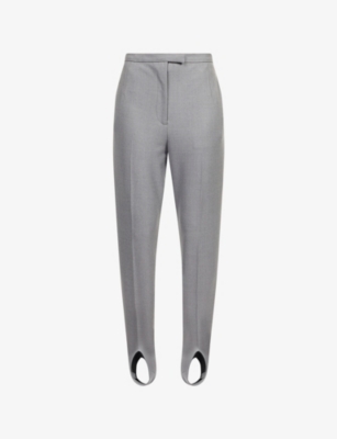 DRIES VAN NOTEN: Pandora Stirrup Stretch-Wool Trousers