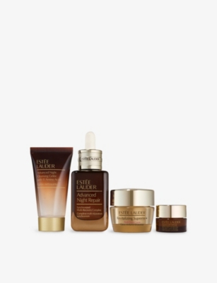 ESTEE LAUDER: Nightly Renewal<BR/>Cleanse + Repair + Glow Gift Set Worth £151