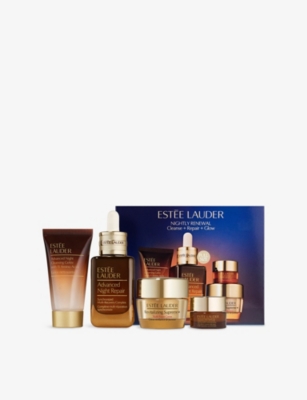 ESTEE LAUDER: Nightly Renewal<BR/>Cleanse + Repair + Glow Gift Set Worth £151