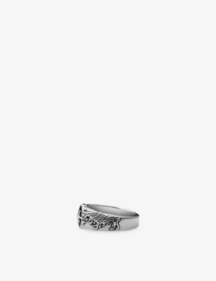 Clocks And Colours And Colours Mens High Tide Sterling-silver Ring In Silver