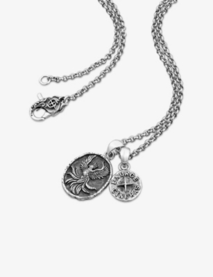 Clocks And Colours And Colours Mens Rise Sterling-silver Necklace In Silver