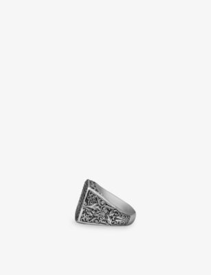 Clocks And Colours And Colours Mens Victory Sterling-silver Ring In Silver