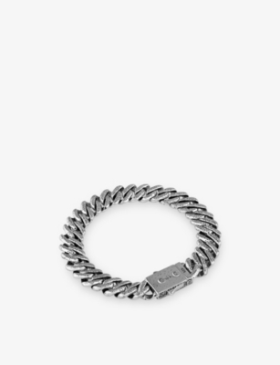 CLOCKS AND COLOURS: Empire X Sterling-Silver Bracelet