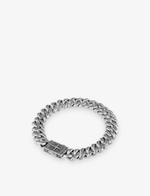 CLOCKS AND COLOURS: Empire X Sterling-Silver Bracelet