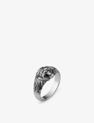 Clocks And Colours And Colours Mens Temperance Sterling-silver Ring In Silver