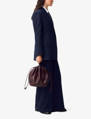 CLAUDIE PIERLOT: Sleek Leather Tote Shoulder Bag