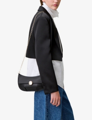 CLAUDIE PIERLOT: Smooth Leather Clutch Bag