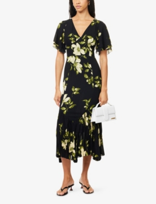 REFORMATION: Salvia Woven Midi Dress