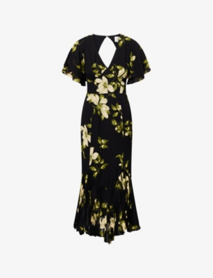 REFORMATION: Salvia Woven Midi Dress