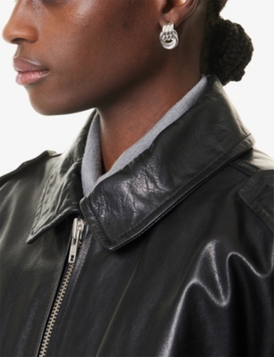 Heaven Mayhem Womens Baby Knot Silver-plated Brass Earrings In Metallic