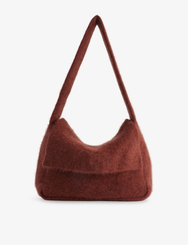 Aria Mini Cashmere and Silk-Blend Shoulder Bag