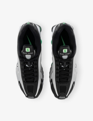 NIKE: Shox R4 Leather and Mesh Trainers
