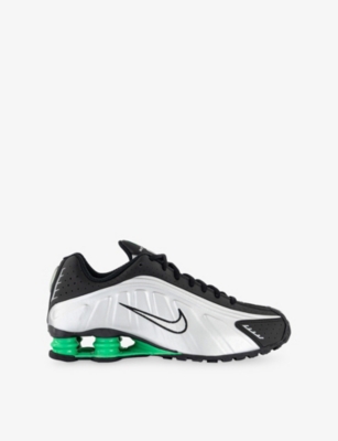 NIKE: Shox R4 Leather and Mesh Trainers