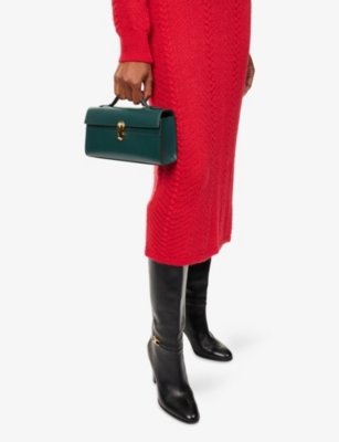 SAVETTE: Symmetry Pochette Leather Top-Handle Bag