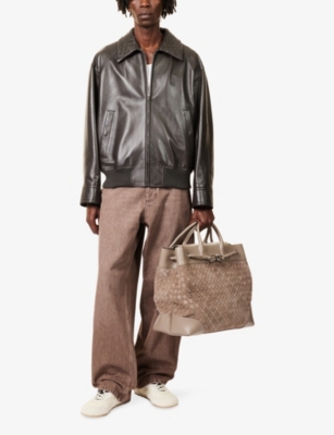 BOTTEGA VENETA: Washed-Effect Straight-Leg Denim Jeans