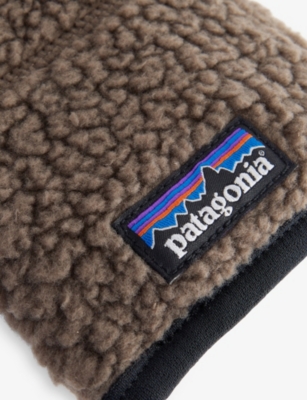 Patagonia Mens Retro Pile Fleece Gloves Marlow Brown In Brown