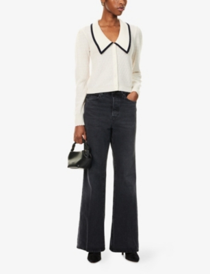 Frame Womens Set List The Lax Relaxed-fit Denim Jeans