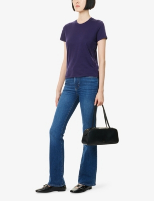 Frame Womens Elixir The Reboot Flared Stretch-denim Blend Jeans